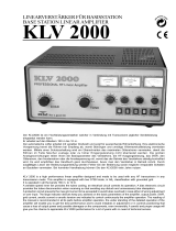 RM KLV 2000 User manual