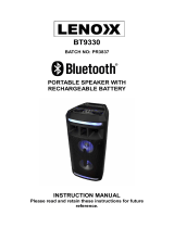 Lenoxx BT9330 User manual