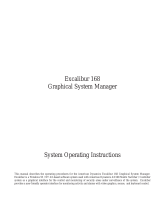 American Dynamics Excalibur 168 Operating Instructions Manual