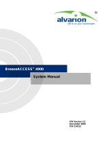 Alvarion BreezeACCESS 4900 System Manual