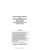 Anritsu MS2830A Operating instructions