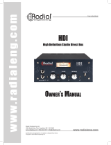 Radial Engineering HDI Owner's manual