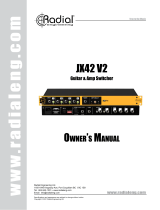 Radial JX42 V2 Guitar & Amp Switcher Owner's manual