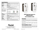 MuxLab HDMI Wall-Plate Extender Kit, HDBT, UHD-4K, Decora Installation guide