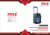 Pyle PPHP844B 400W Portable Bluetooth PA Loudspeaker User manual