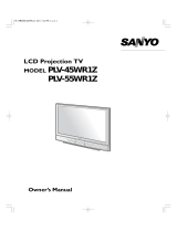 Sanyo PLV-45WR1Z Owner's manual