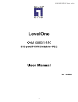LevelOne ViewCon KVM-0850 User manual