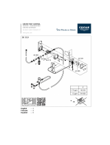 GROHE K7 FOOT CONTROL 30 314 User manual