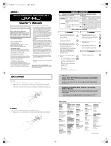 Edirol DV-HD120 Owner's manual
