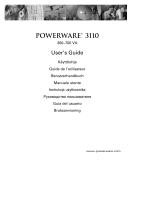 Powerware 3110 User manual