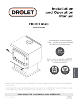 Drolet HERITAGE WOOD STOVE Installation guide