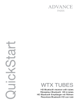 ADVANCE WTX TUBES Quick start guide