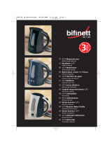 Bifinett BIFINETT KH 1133 BOUILLOIRE EN PLASTIQUE AVEC THERMOSTAT Owner's manual