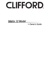 Clifford MATRIX 12 User manual