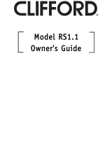 Clifford 160XV Owner's manual