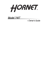 Hornet 745T Owner's manual