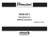 Sirius HON-SC1, Honda/Acura SiriusConnect Tuner Interface Owner's manual