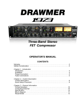 Drawmer 1973 User manual