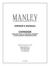 Manley Chinook Owner's manual