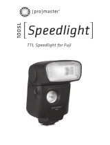 Promaster 100SL Speedlight For Fuji Owner's manual