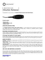 Promaster Modular Remote Shutter Release Owner's manual