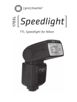 Promaster 170SL Speedlight For Nikon Owner's manual