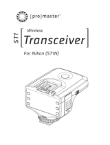 Promaster ST1 Wireless Transceiver For Nikon Owner's manual