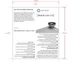 Promaster Mobile Lens Kit Owner's manual