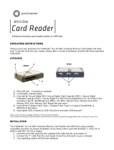 Promaster Universal Desktop Reader Owner's manual