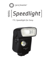 Promaster 100SL Speedlight For Sony Owner's manual