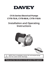 Davey CY70-110A Operating instructions