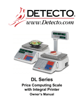 Detecto DL Series with Integral Printer Owner's manual