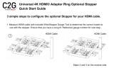 Legrand Universal 4K HDMI Adapter Ring Owner's manual