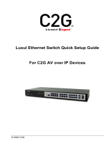 Luxul 29975 TX 29976 RX over IP Luxul Ethernet Switch Owner's manual