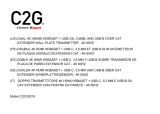 C2G 30019 Owner's manual