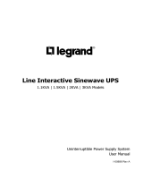 Legrand Line-Interactive-UPS-1-3KVA-I-00886 Owner's manual