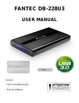 Fantec DB-228U3 User manual
