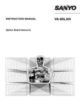 Sanyo VA-80LAN User manual