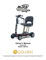 Golden Technologies Buzzaround Carry On GB120 Owner's manual