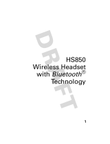 Motorola HS850 - Headset - Over-the-ear User manual