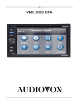 Audiovox VME 9325 BTA Owner's manual