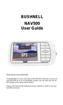 Bushnell Nav Series NAV500 Hardware Manual User manual