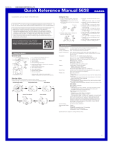 Casio 5xxx Series User Edifice ECB-20 Quick start guide