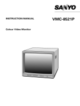 Sanyo VMC-8521P User manual