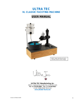 ULTRA TEC VL Classic Faceting Machine (Analog) User manual