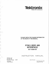 Tektronix P7001 /IEEE 488 User manual