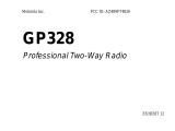 Motorola GP328 User manual