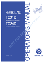 New Holland TC21D User manual