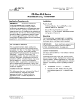 Johnson Controls CD-W-00-0 Series Installation Instructions Manual