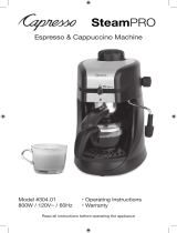 Capresso 304 Steam PRO User manual